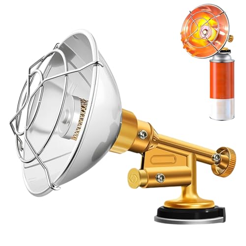 Calentador de camping, accesorio de calefacción para camping, calefactor para exteriores, para garaje, taller, construcción, senderismo, barbacoa, pesca en hielo, montañismo, mochila, terraza, jardín