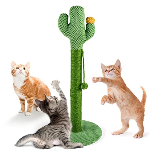Mora Pets Poste rascador para Gatos Grandes arbol para Gatos Cactus, 83x39cm (H...