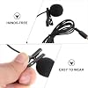 Operitacx Mini Metal Clip-on Condenser Microphone to Reduce Environmental Noise with 360 Degree Rotary Clip and Windscreen for Mobile Phone and Laptop for Song Recording and Chatting #2
