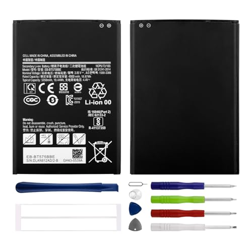Duotipa EB-BT575BBE - Batería de repuesto para Samsung Galaxy Tab Active3 T575 (4900 mAh, con juego...