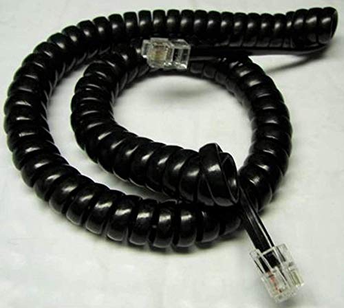 Diy-Bizphones Black Short Handset Cord Compatible With At-T Landline Phone 854 944 952 954 955 964 982 992 993 1040 1070 1080 Ml17928 Ml17929 2 4 Line Trimline Princess Receiver Curly Coil Lot 9 Ft #TOP26