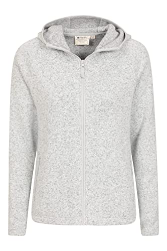 Mountain Warehouse Nevis Full Zip Womens Fleece Jacket - Lightweight, Compact & Breathable Coat with Pockets - For Spring Summer Walking &Travelling Grey Women's Size 10 - Image 6
