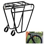 Zenselect – Fahrrad Gepäckträger, Vorderrad-Frontträger aus Stahl, mit e