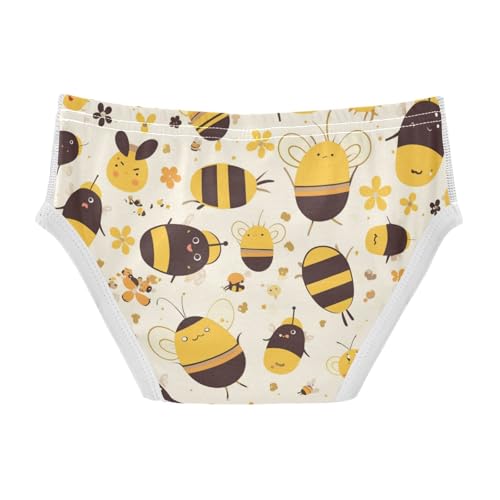 KLL Cute Bee Pattern Toddler Boys Pure Cotton Briefs Breathable Children Panties2