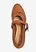 Comfortview Women's The Stone Pump - 7 W, Cognac (Wide Widths Available)