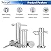 Seept 132Pcs Clevis Pins 304 Stainless Steel Cotter Pin Hair Pin Carbon Steel Single Hole Clevis Pin for Trailer Latch Cotter Pin Hair Pin Clevis Pin Assortment Kit