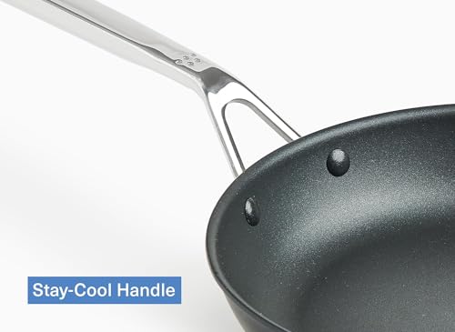 Misen Nonstick Frying Pan Set - 8, 10, 12 Inch Skillets for Cooking Eggs, Omelettes - Induction Ready, Dishwasher Safe, Non Stick Fry Pans - Saute Pans Nonstick - 9 piece set - Thumbnail 7