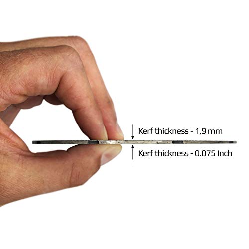 Graff Diamond Blade For Angle Grinder - Diamond Cutting Wheel For Cutting Stone, Marble, Granite, Brick, Masonry, Paving Flag, Concrete - Diamond Saw Blades Segment Height 0.394” (10 Mm) - 4 Inches #TOP2