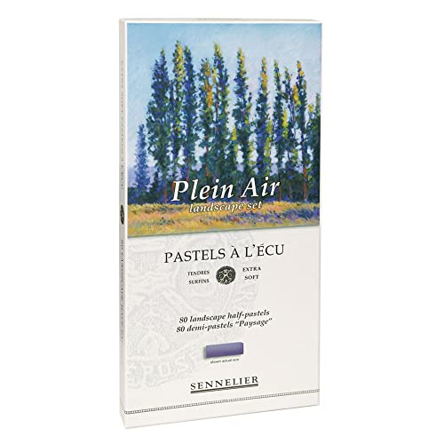 Savoir-Faire Sennelier Soft Pastels Half Stick Set 80/Pkg-Plein Air Landscape