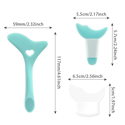 Miniatura 2 de Plantillas delineador de ojos, Herramienta delineador de ojos de silicona, Plantilla de delineador de ojos alado, Ayuda reutilizable para delineador