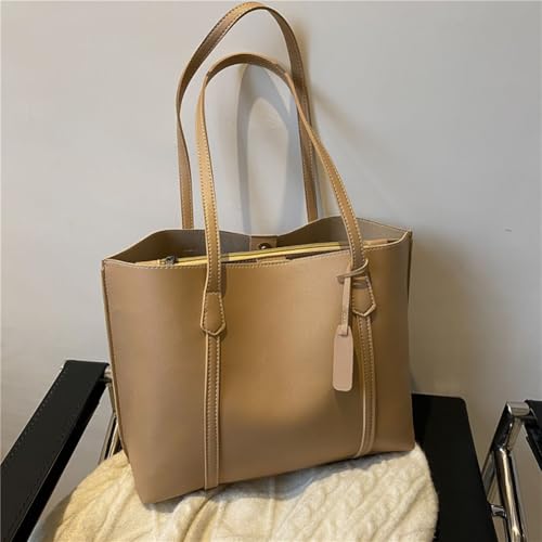 Bolso Tote para mujer cuero minimalista bandolera miniatura 1
