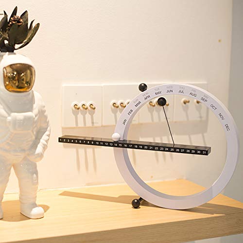 Horloge à billes magnétiques Rui 2021 et calendrier créatif noir et blanc pour salon