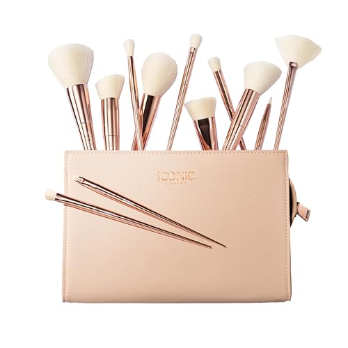 ICONIC LONDON Ultimate Brush Set | 12 Piece Makeup Brush Set