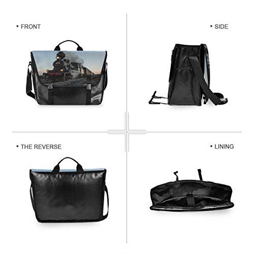Hunihuni Messenger Bag Steam Train Canvas Laptop Briefcase Tote Satchel Bag for Men with Shoulder Strap Suit for 15 Inch steampunk buy now online Hunihuni Messenger Bag Steam Train Canvas Laptop Briefcase Tote Satchel Bag for Men with Shoulder Strap Suit for 15 Inch steampunk buy now online