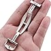 Imagen de ROUREOX Hebilla de Repuesto Correa Reloj 18mm 316L Acero Inoxidable Cierre Plegable para Jaeger-LeCoultre Master Ultra Thin-Plata