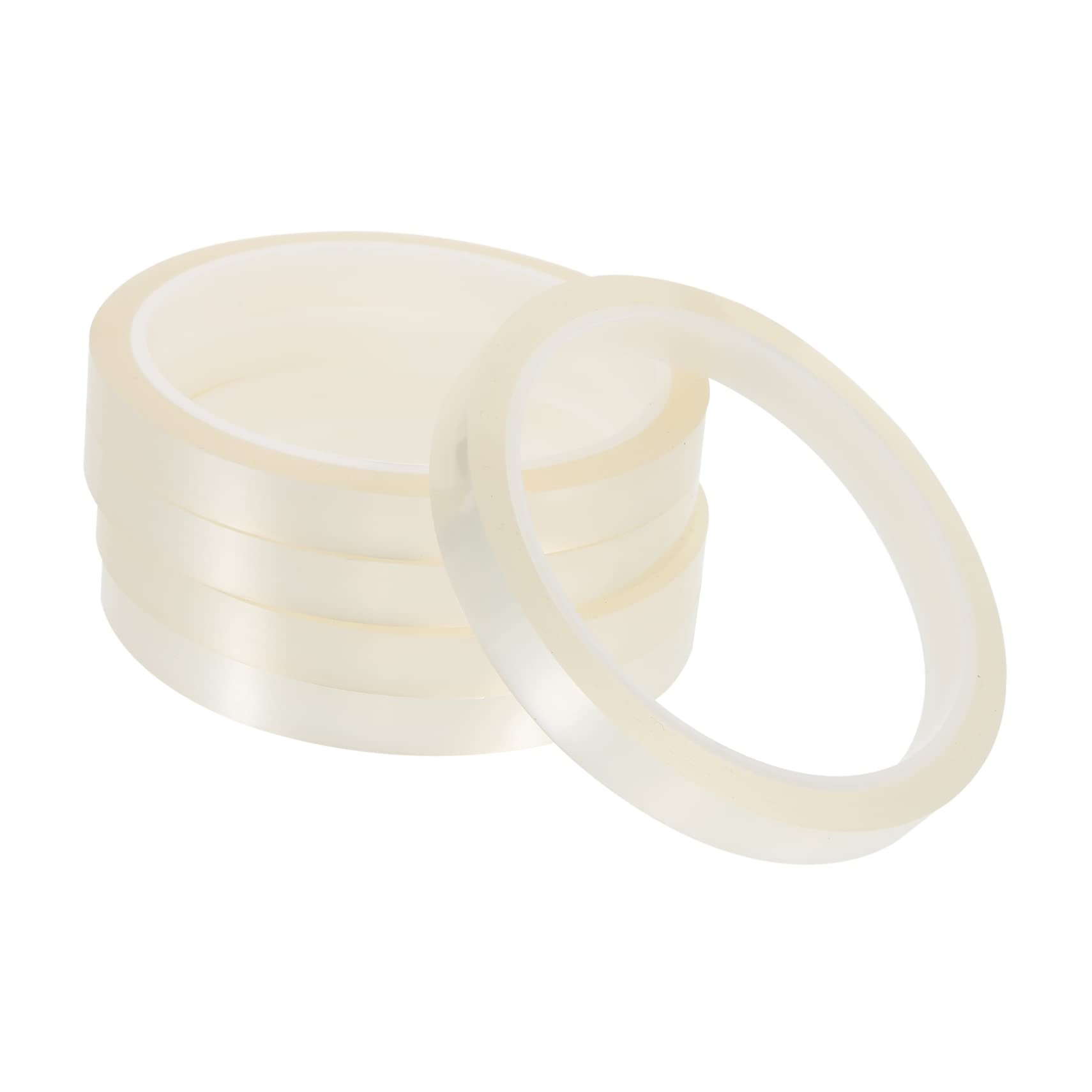 ERINGOGO 5Rolls High Temp Tape Heat Resistant Pet Tape for Electronics Soldering Projects Strong Adhesive Electrical Insulation for Sublimation