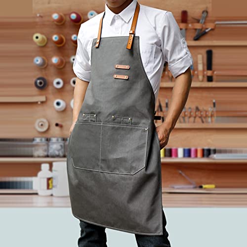 Kowboje fartuch dla mężczyzn grill Denim fartuch szefa kuchni Fartuch Barista kobiety bez rękawów z kieszeniami paski dla artystów gotowania