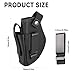 Gun Holster for Men&Women, IWB/OWB 9mm Gun Holsters for Pistols, 380 Concealed Carry Pistol Holster Suitable for Glock, S&W M&P Shield, Sig and Similar Handguns