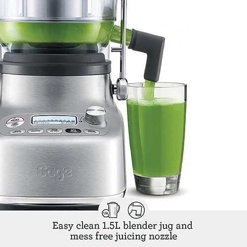 - The 3X Bluicer Pro - Blender and Juicer, Brushed Stainless Steel