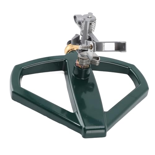 Aspersor de Jardín, 360 Aspersor de JardíN Ajustable Rotativo AutomáTico para CéSped Riego Uniforme Sistema de Riego de CéSped para CéSped Plantas Flores Verduras (Plata)