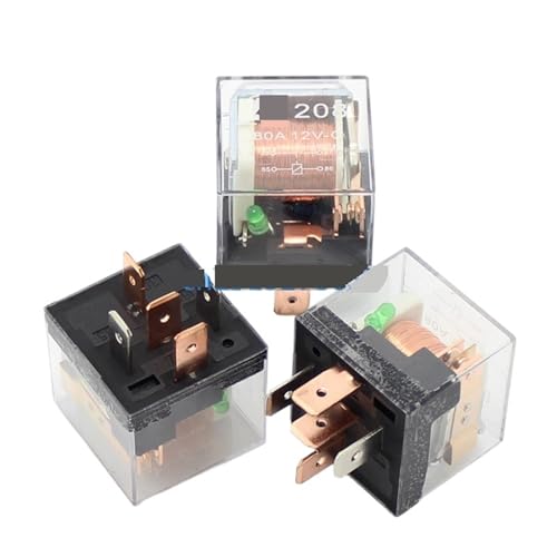 Relé automotriz de 12V y 5 pines con carcasa transparente impermeable 2