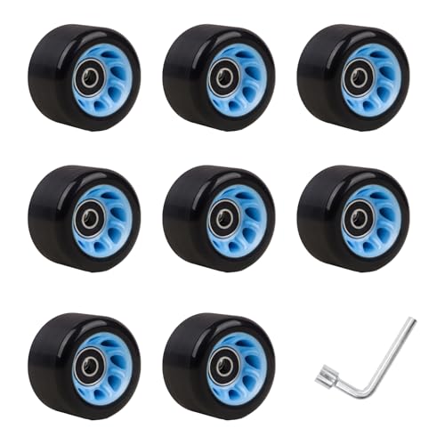 LFRXION Roller Skate Wheel Light Up Wheel Quads Roller Skate Wheel Double Row Skating Skateboard Quads Skate Replacement Wheel