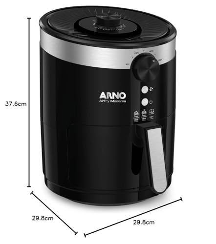 Fritadeira, Arno, Airfry Moderna Pfry, Preto, 220V