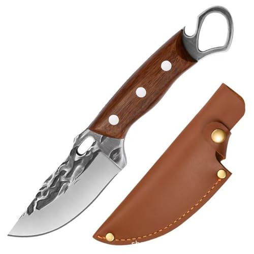 Fixed Blade Knives with Sheath, 8.5-inch Hunting Knives Full Tang