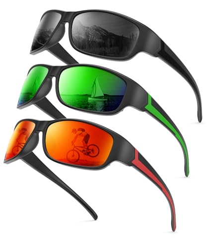 NSSIW Polarized Sunglasses-Men Sports Mens-Sunglasses: Sun Glasses Women Polarized UV400 Protection for Fishing Running Golf