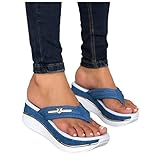 Bolshevism Damen Sandalen Sommer Peep Toe Plateausandalen Plateau Mode Flip Flop Leicht Bequem Freizeit Keilsandalen Slippers Sommerschuhe Strandsandalen Stiefeletten Freizeit Sandalen