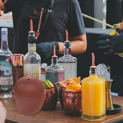 Zerodeko Copos De Coco Copos De Abacaxi Copos Havaianos De Plástico Copos De Sabor Tropical Para Dec