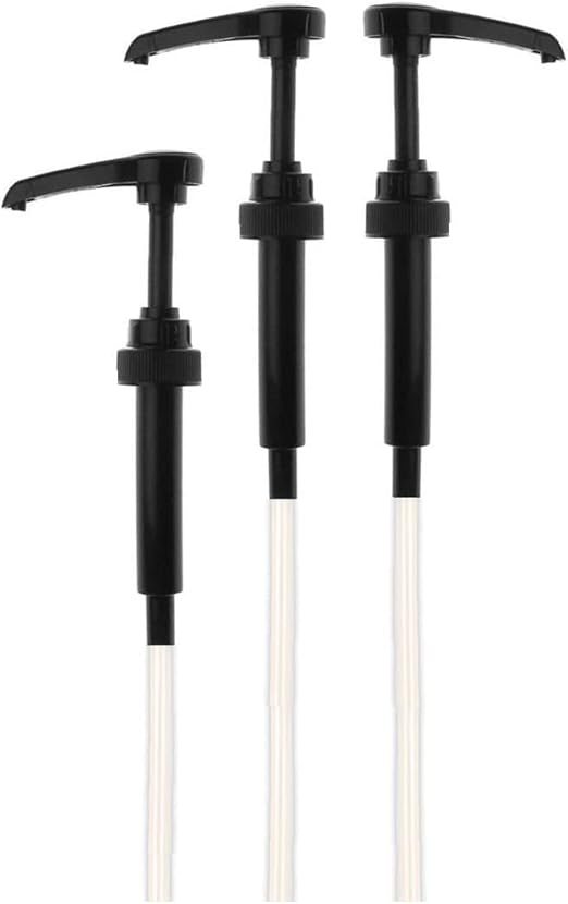 Adems Syrup Pumps for Monin, Davinci, Starbucks, Simply Syrup 3 Black