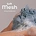 MainBasics Bath Shower Loofah Sponge Pouf Body Scrubber Exfoliator Body Wash Sponge (Set of 3, Airy Blossom)