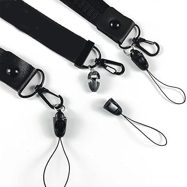 10Pcs Black Detachable Buckle Mobile Phone Accessories, Small Sling Anti-Lost Lanyard Cords, Pendant Buckle Small Sling, Used for Mobile Phone Pendants and Key Chains - Image 6