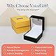 VOICEGIFT Ringbox mit Sprachrekorder – nimmt mehrere Nachrichten bis zu 60 Sekunden auf – Ringbox mit Licht für besondere Anlässe (schwarz)