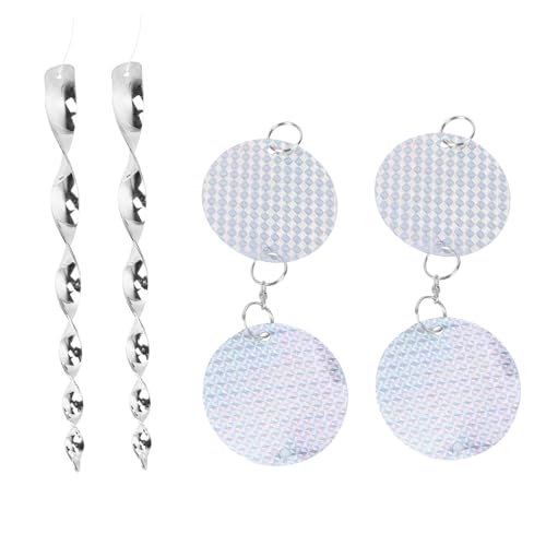 Gogogmee 2pezzi Bastoni Riflettenti Per Scacciare Decorativi Per e Balcone Protezione Per e Frutteti e Funzionali