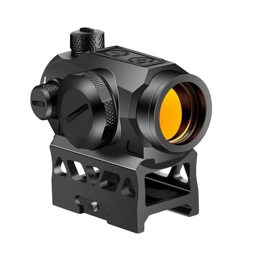 Flip Up Reflex Sight Heightened Base, Red Dot Sight with Anti-Fog & Shockproof...