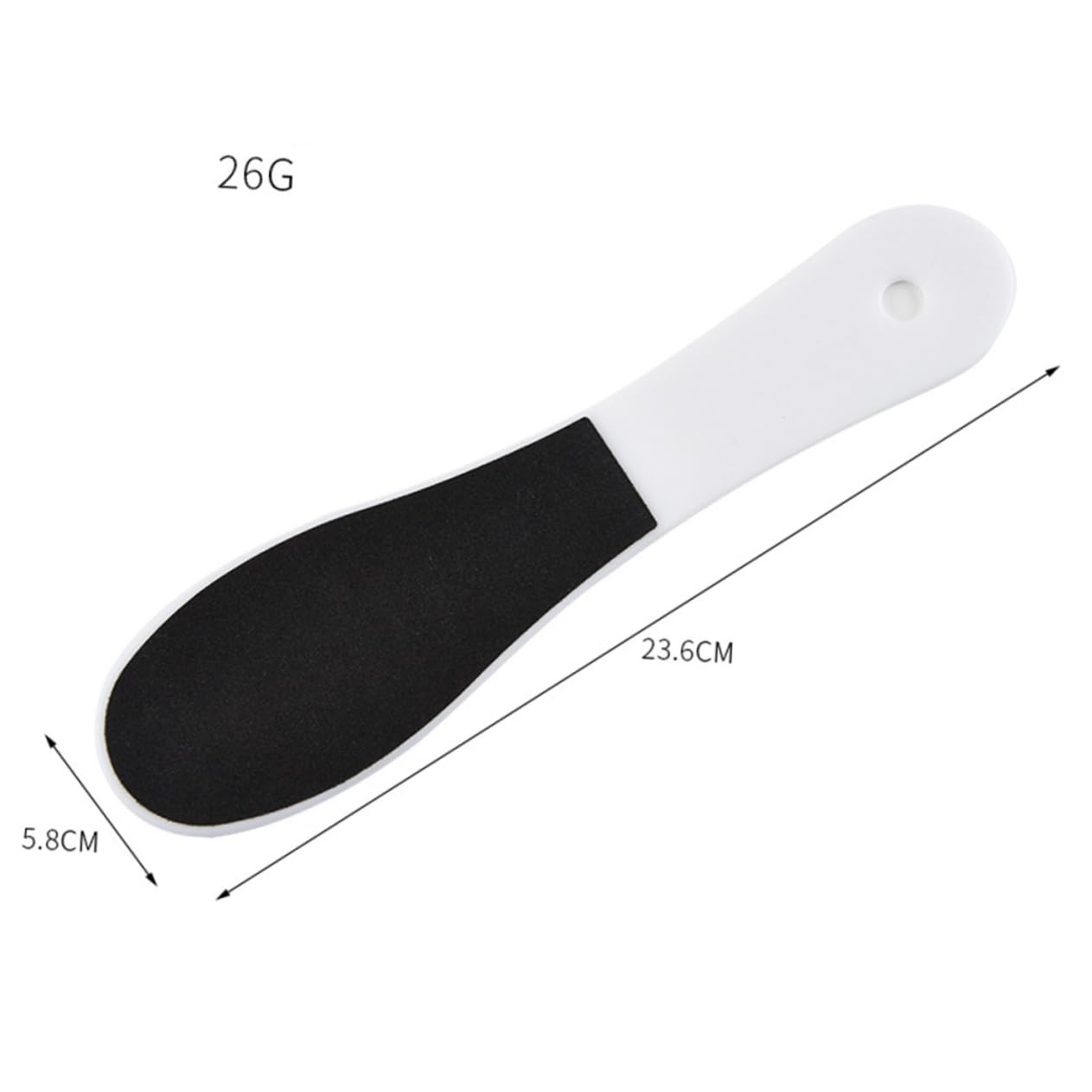 WOFASHPURET 10pcs Foot File Double Sided Tool with Plastic Handle for Removal and Dead Skin Care Ergonomic Design for Feet