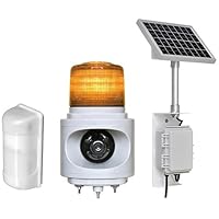 Amazon | 日惠製作所 簡易車両入出庫警告灯 ソーラー式 ニコトーチφ120