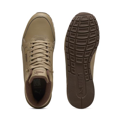 PUMA Erwachsene ST Runner v4 Mid Sneakers 47, Soft Taupe Chestnut Brown Warm White – Ansicht 4