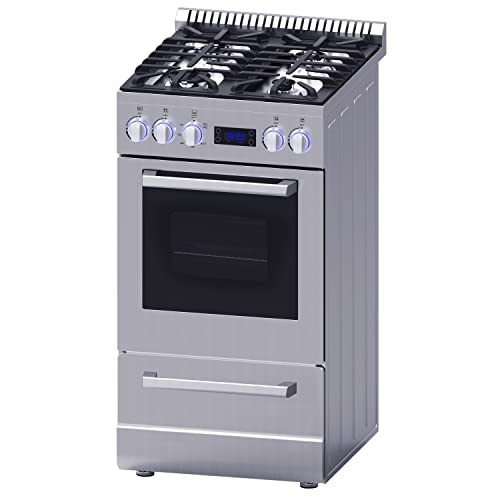 Avanti Dgr20P3S Dgr20P Elite Series 20" Gas Range Oven, In Stainless Steel, Gray #TOP3