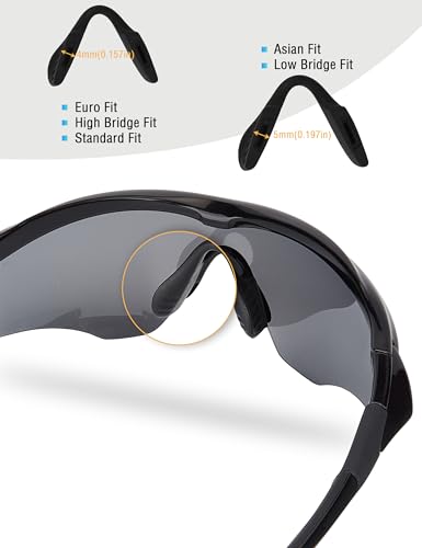 Image of Bowyer Replacement Nose Pads Compatible with Oakley M2 Frame OO9212 / XL OO9343 / Vented Sunglass