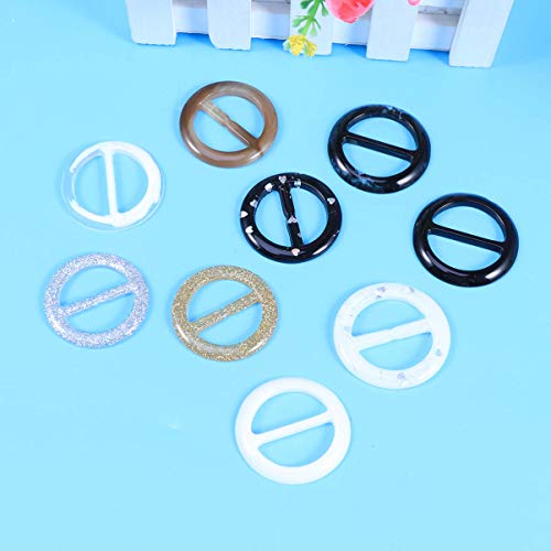 BESTOYARD 9 peças cachecol redondo fivela, camiseta, cachecol, argola para roupas, cachecol, chapéus