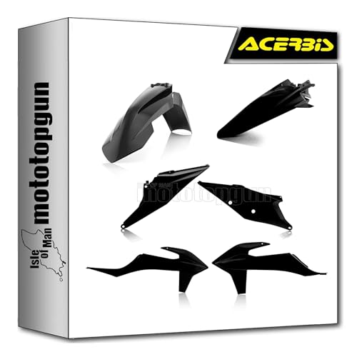 Cache carenage noir compatible KTM SX-F 350 2019 plastique moto Acerbis