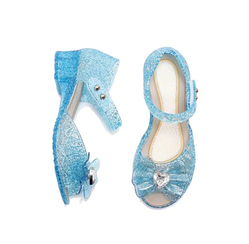 Girl's Princess Jelly Sandals Cosplay Party Dress Up Mary Jane Shoes2