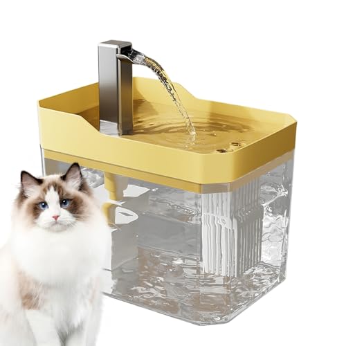 Fuente para gatos con dispensador de agua grande y flujo continuo para mascotas 8