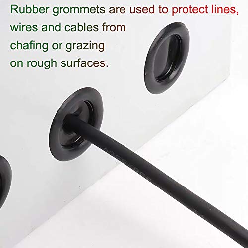 Ecudis 170Pcs Rubber Grommet Firewall Hole Plug Set Electrical Wire Gasket Assortment, Set Of 7 Different Metric Sizes For Car, Pump (Set Of 1) #TOP5