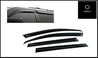 Empica Plastic Car Window Door Visor Rain Guard Side Wind Deflector Compatible with Toyota Innova Type 2 (Set of 4)