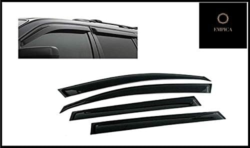 Plastic Car Window Door Visor Rain Guard Side Wind Deflector Compatible with Toyota Innova Type 2 (Set of 4)