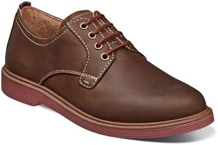 Florsheim Boy's, Supacush Plain Toe Oxford - Little Kid & Big Kid Brown Crazy Horse | Image 3